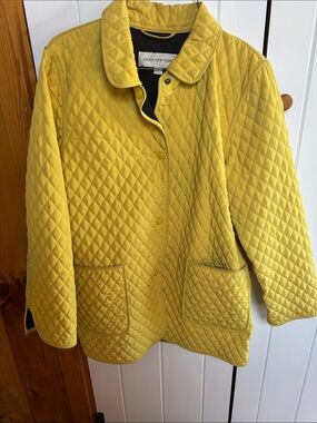 Jones New York Quilted Yellow  Jacket